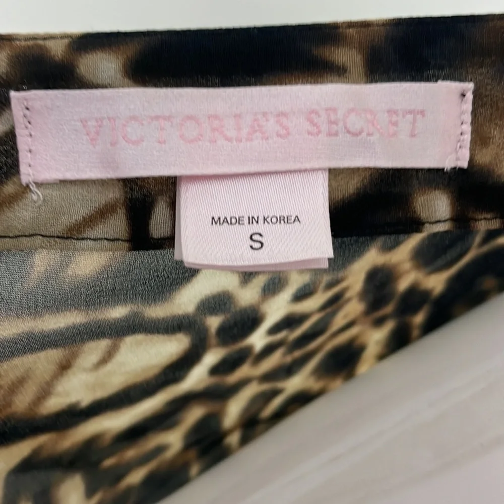 VICTORIA'S SECRET Sheer lace up Leopard Swim Coverup size small - Picture 3 of 6